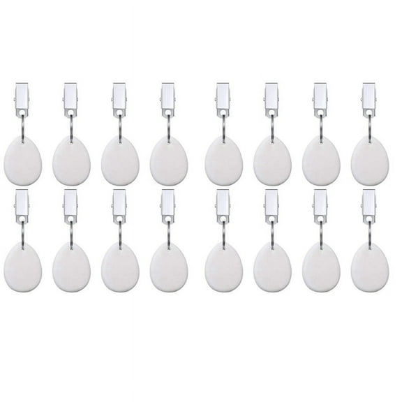 16Pcs Tablecloth Weights Teardrop Table Cover Weights Metal Clip Tablecloth Pendant Stone Table Weights Hangers