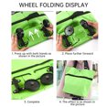 thumbnail image 6 of DISEN Folding Shooping Bag with Wheels Collapsible Trolley Bags Foldable Shopping Cart Reusable Shopping Bags Grocery Bags Shopping Trolley Bag on Wheels,Green, 6 of 8
