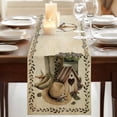 thumbnail image 3 of Table Runners 120 Inches Long Dress Scarves, Vintage Farmhouse Farmhouse Coffee/Dining/Kitchen Table Runner for Living Room, Retro Country Boots Flowers Leaf Book 13x120 Inch, 3 of 9