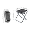 thumbnail image 2 of Tabouret de Camping Extérieur Grande Taille Tabouret Pliant Portable pour Voyage Pêche Randonnée BBQ, 2 of 8