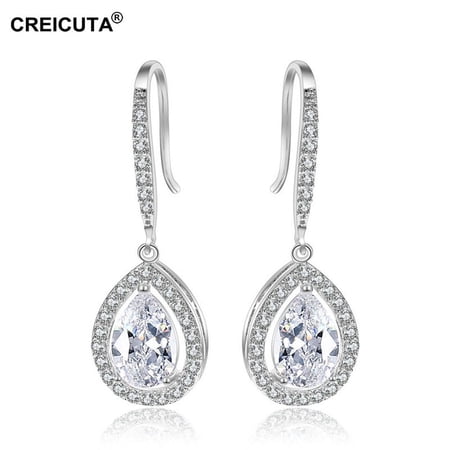 3-piece pack Silvery Teardrop Earrings - Gothic Simple Design, Feather-Free, Perfect for Mardi Gras, Parties, Anniversaries, Engagements, & Mother's Day Gifts