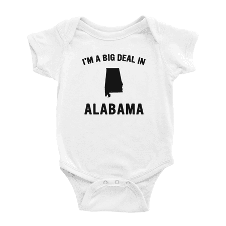 

I m A Big Deal in Alabama Cute Baby Rompers Boy Girl Unisex
