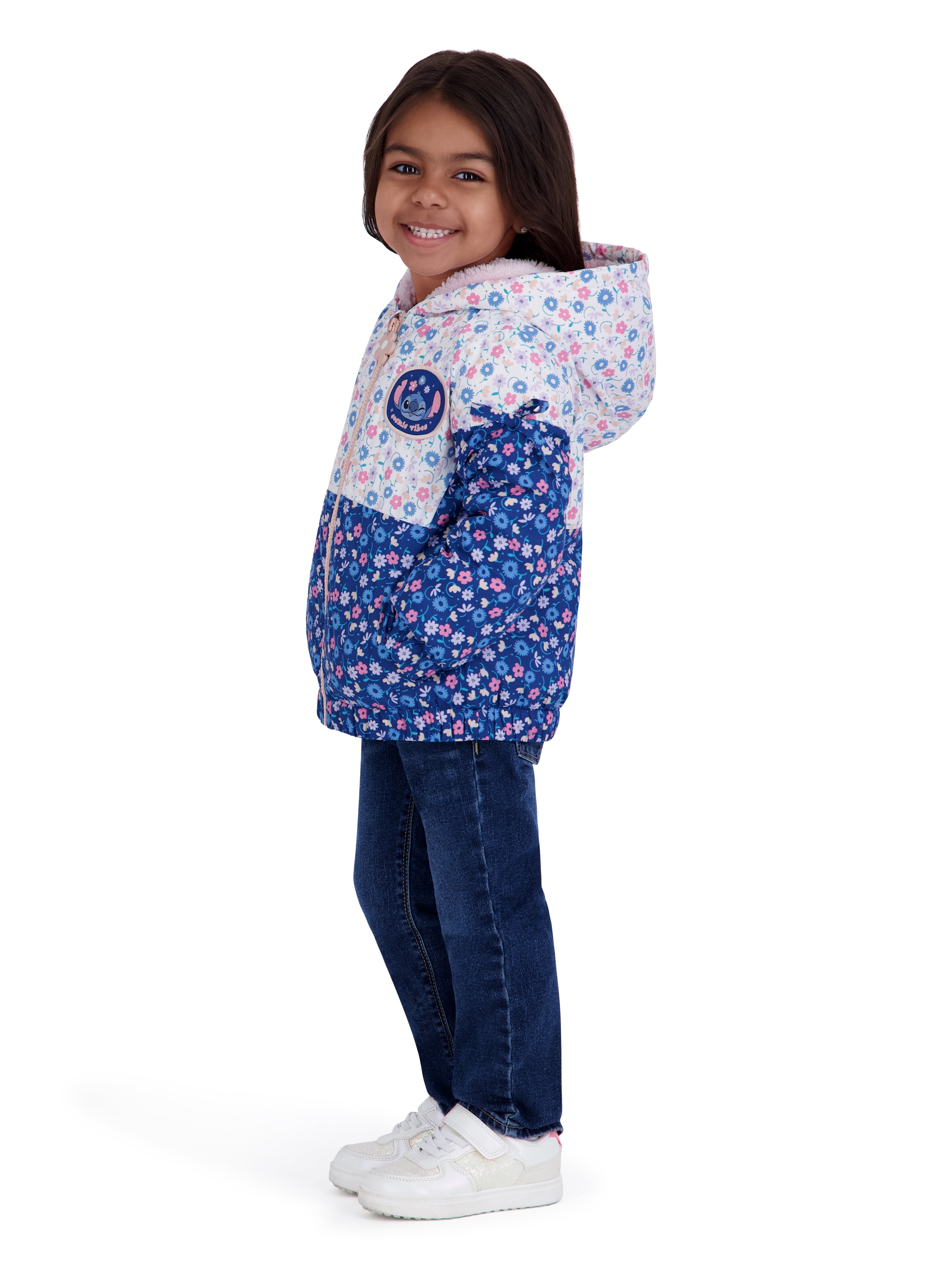 Stitch Toddler Girl Colorblock Jacket, Sizes 2T-5T