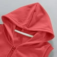 thumbnail image 5 of Diufon Baby Boys Girls Hoodie Vest Toddler Fall Winter Sleeveless Warm Jackets Cotton Outerwear with Pockets, 5 of 8