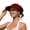 Burgundy, variant on Women's UPF 50+ UV Protection Sun Visor Hat, Wide Brim Topless Baseball Cap, Lightweight Sunscreen Half Hat for Outdoor Travel
