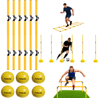 SKLZ, Pro Training Soccer Defender, Portable Yellow Mannequin, 6ft