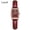Burgundy_, variant on Fashion Quartz Watch for Women – Rectangular Dial, Waterproof, Premium Leather Strap