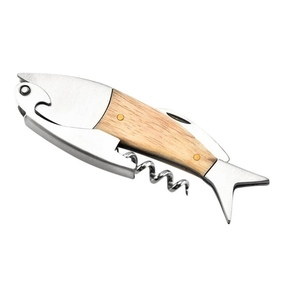Stainless Steel Bottle Opener Red Wine Bottle Opener Wine Bottle Opener Beer Multifunctional Wooden Handle Bottle Opener Wine Bottles for Wine Making