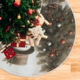 thumbnail image 6 of Ryvnso Christmas Tree Skirt Vintage Christmas Snowman Cardinal Xmas Tree Skirts Ornament Home Decorations 35.4", 6 of 6