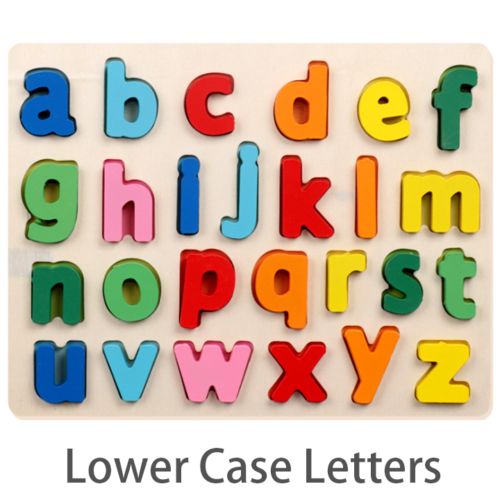 lower case alphabet letters wooden puzzle learning board toys for 2 5
