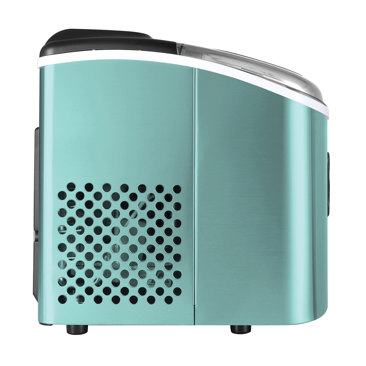 Frigidaire 26 Lbs. per Day Self-Cleaning Stainless Steel Ice Maker, Blue