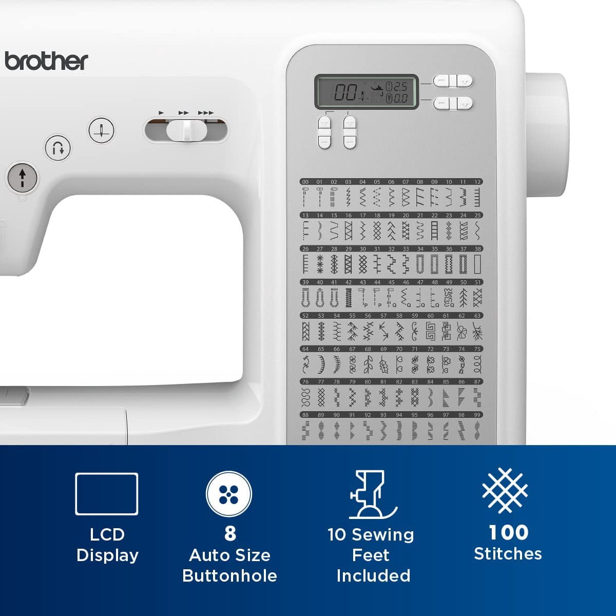 Brother CP100X Computerized Sewing and Quilting Machine, Plus SA520 Water Soluble Stabilizer