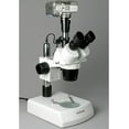 thumbnail image 5 of AmScope SW-2T24Z Trinocular Stereo Microscope, WH10x Eyepieces, 20X/40X/80X Magnification, 2X/4X Objective, Upper and Lower Halogen Lighting, Pillar Stand, 110V-120V, Includes 2.0x Barlow Lens, 5 of 5