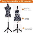 thumbnail image 5 of YRLLENSDAN 59-67 Inch Mannequin Body Dress Mannequin with Stand Height Adjustable Sewing Mannequin Female Mannequin Full Body Dress Forms Dress Form Mannequin for Sewing Mannequin Torso Female, HDBH, 5 of 7