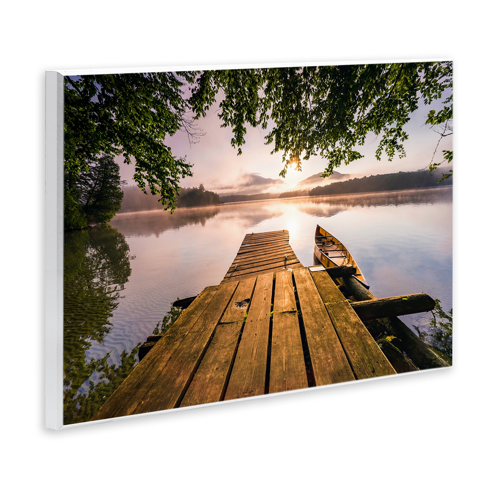 Stupell Industries Misty Morning Light on Lake Wall Plaque Art, design by Jonathan Zaharek
