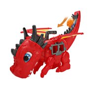 Kid Connection Dragon Car Carrier Playset with Light and Sound, 21 Pieces, Toddler Toys