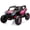 Pink, variant on Kids 2-Seater UTV, 24V 4WD Electric Ride-On Vehicle with Parent Remote Control, 4x75W Motors, 4 Shock Absorbers, Plush Leather Seats, Safety Belts, Music, Radio and LED Lights