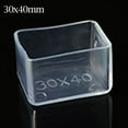 thumbnail image 1 of 12 X Rubber Chair Leg Rectangle Covers Furniture Table Feet Floor Protectors, 1 of 4