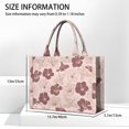 thumbnail image 3 of Large Capacity Tote Bag,Pioneer Flower Floral Print Pattern Handbag Fashion Luxury Tote Bag,15.7"x13"x 5.1" Inches,Laptop Compatible, 3 of 6