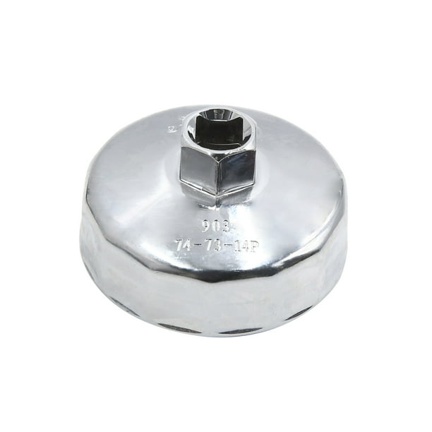 Steel 75mm 14 Flutes Car Oil Filter Cap Wrench Socket Housing Remover Tool