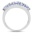 thumbnail image 2 of 2.76 Carat Genuine Tanzanite and White Topaz .925 Sterling Silver Ring QJ Model, 2 of 4