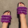 thumbnail image 4 of Moda mujer tobillo correa encaje verano diapositiva sandalias planas chanclas Shose Wmkox8yii  hj789, 4 of 5