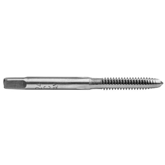 Century Drill & Tool 95002 4-40 NC (National Coarse) Machine Screw Plug Tap, High Carbon Steel for Use in Metal Applications, 75% Thread Engagement over 60% Industry Standard