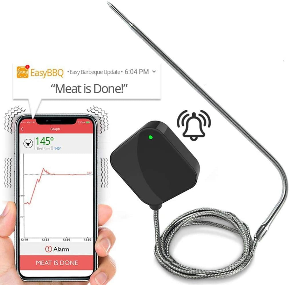 Smart Meat Thermometer Phones Bluetooth-WIFI Get Wireless BBQ Thermometer
