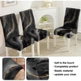 thumbnail image 5 of Chair Covers for Dining Room Set of 4, Stretch Dining Chair Cover 4 Pieces, Washable Kitchen Parsons Chair Slipcovers 4 Pack, Removable Seat Protector for Home and Party, 5 of 5