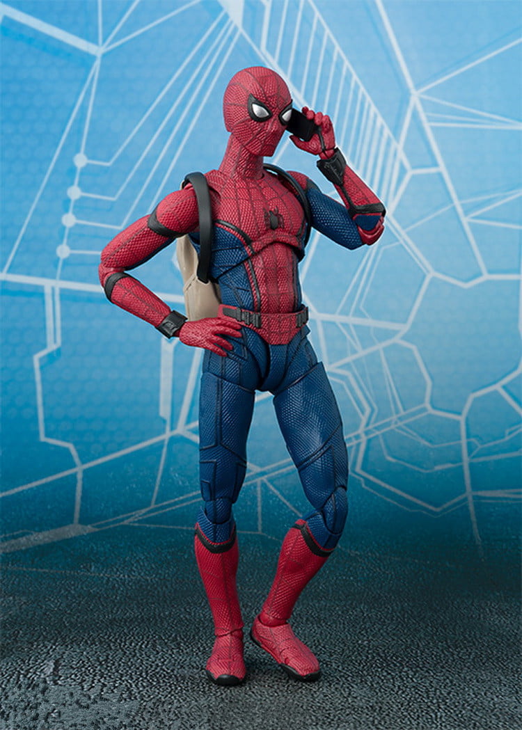 Gifts for Kids Spiderman Homecoming Superhero PVC Action Figure Decor Model Toy 