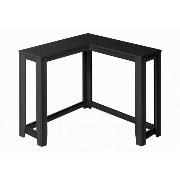 Entry Table with Corner Design & Black Laminate | Narrow & Stable