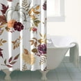thumbnail image 5 of Romantic Floral Garden Shower Curtain 36x72 Inches, Vintage Peony and Hummingbird Design, Quick-Dry, 5 of 5
