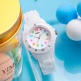 thumbnail image 3 of Reloj de pulsera para niños y niñas: bonito reloj de cuarzo con moderna correa de nailon y esfera de aprendizaje, reloj analógico de aprendizaje para aprender la hora., 3 of 4
