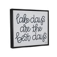 thumbnail image 3 of Stupell Lake Days Are Best Nautical Phrase Landscape Painting Black Floater Framed Art Print Wall Art, 3 of 6