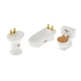 thumbnail image 1 of Casa de muñecas de cerámica, lavabo, bañera 1:24, juego de baño para casa de muñecas, modelo de juego, juguete para niños, casa de muñecas, muebles en flor impresa, 1 of 8