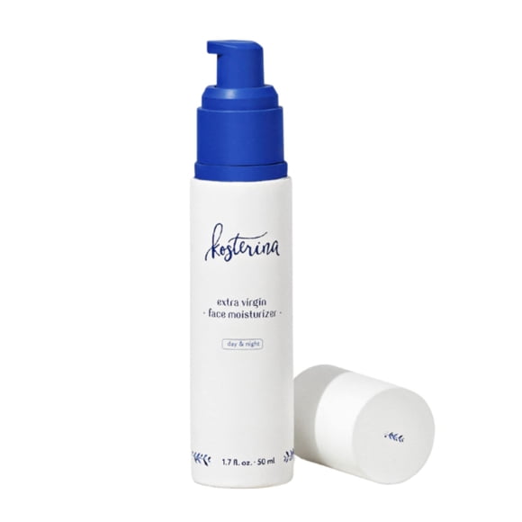Kosterina - Hidratante facial diario extra virgen - Crema facial natural hidratante y calmante con alto contenido de antioxidantes Aceite de oliva Escualeno | 1,7 oz (50ml)