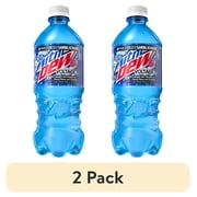 (2 pack) Mountain Dew Voltage Raspberry Citrus & Ginseng Soda Pop, 20 fl oz Bottle