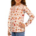 thumbnail image 4 of DISNIMO Thanksgiving Maple Pumpkin tshirt kids long sleeve shirts for boys size 3-4 shirts for girls crew neck sweatshirt kids long sleeve shirt for girls kids casual t-shirts for Boys, 4 of 7