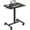 black, variant on Modern Portable Rolling Computer Desk, 19 Inch Tabletop, Height Adjustable Standing Workstation for Home and Office