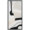 thumbnail image 4 of Monochrome Abstract Heavily Textured Hand Painted Framed Canvas Wall Art, 4 of 12