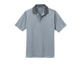 thumbnail image 5 of Port Authority Fine Stripe Performance Polo-S (White/ Shadow Grey), 5 of 6