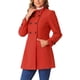 thumbnail image 4 of Abrigo Doble Botonadura Midi para Mujer INSPIRE CHIC Cuello Alto Manga Larga Color Rojo, 4 of 6