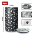 thumbnail image 4 of 20oz Coffee Tumblers Blue Cartoon Unicorn Hippo Rainbow Moon Pattern Stainless Steel Vacuum Insulated Travel Tumbler Coffee Cups Mug with Lid and Straw with Cleaning Brush for Cold & Hot Drinks, 4 of 5