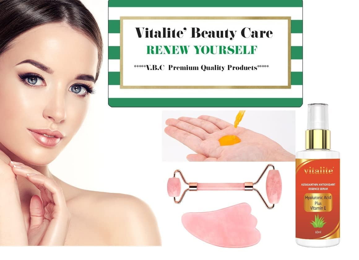 Astaxanthin Serum Cream Antioxidant Anti-aging Vitamin A, C, E Plus Hyaluronic Acid Sun UV Shield, Supports Renewal of Skin, Hydration, Firmness, Promotes Collagen