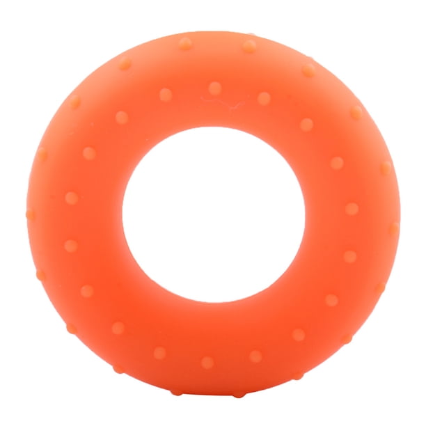 Naiovety Ejercitador de silicona para muñeca de mano, fortalecedor reutilizable antideslizante portátil, entrenador de fuerza de agarre, aumento de Accesorios para máquinas de ejercicios Naranja Naiovety OD028113-03