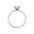 thumbnail image 3 of 1 1/10ct Diamond Halo Engagement Wedding Ring Set 14k White Gold, 3 of 3