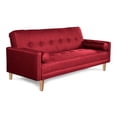 thumbnail image 3 of Sofá Cama Makora Modelo Sabella Varias Posiciones Lino Rojo, 3 of 8