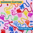 thumbnail image 6 of Joyfy 120 Pcs Sticky Hands Party Favors for Kids Assorted Stretchy Slappy Hands Fun Fidget Toys for Kids, Goodie Bag Stuffers, Stocking Stuffers, 6 of 8
