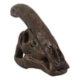 thumbnail image 4 of Faux Taxidermy Replica Parasaurolophus Dinosaur Head Fossil Small Skull Figurine, 4 of 10