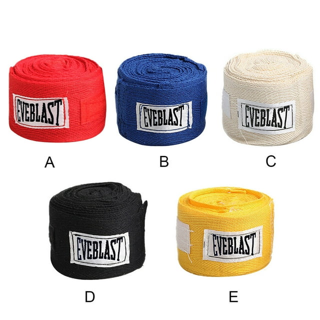 pitrice Boxing Bandages Cotton Kick Hand Wraps Sweat-absorbing Gym Sports Training Bandages, 5m, Yellow